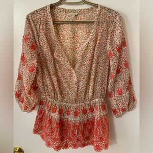 Pretty 3/4 sleeve Guess blouse